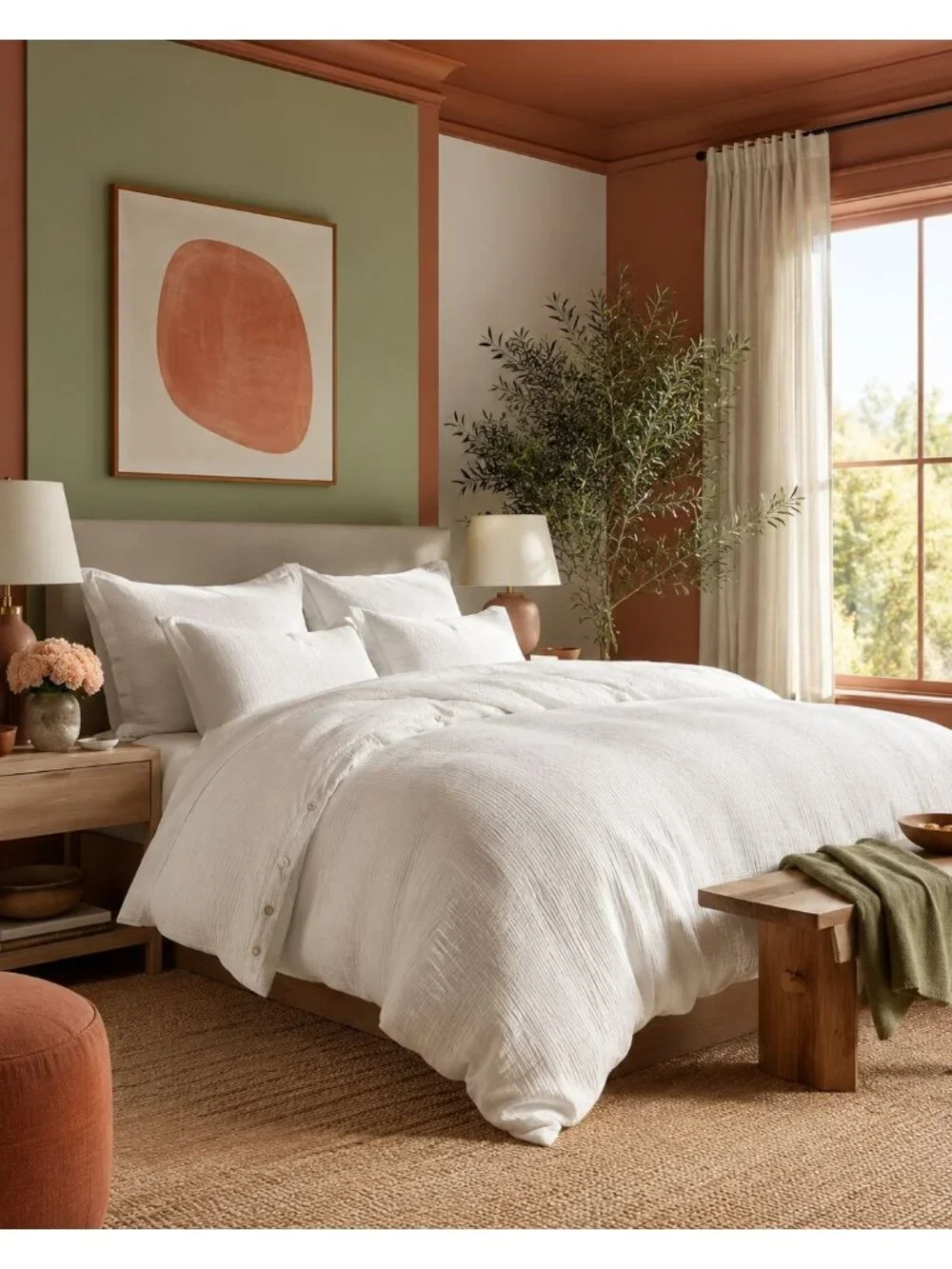 S20 | Quince Organic Airy Gauze Duvet Cover Set King Cal King Undyed NWOT